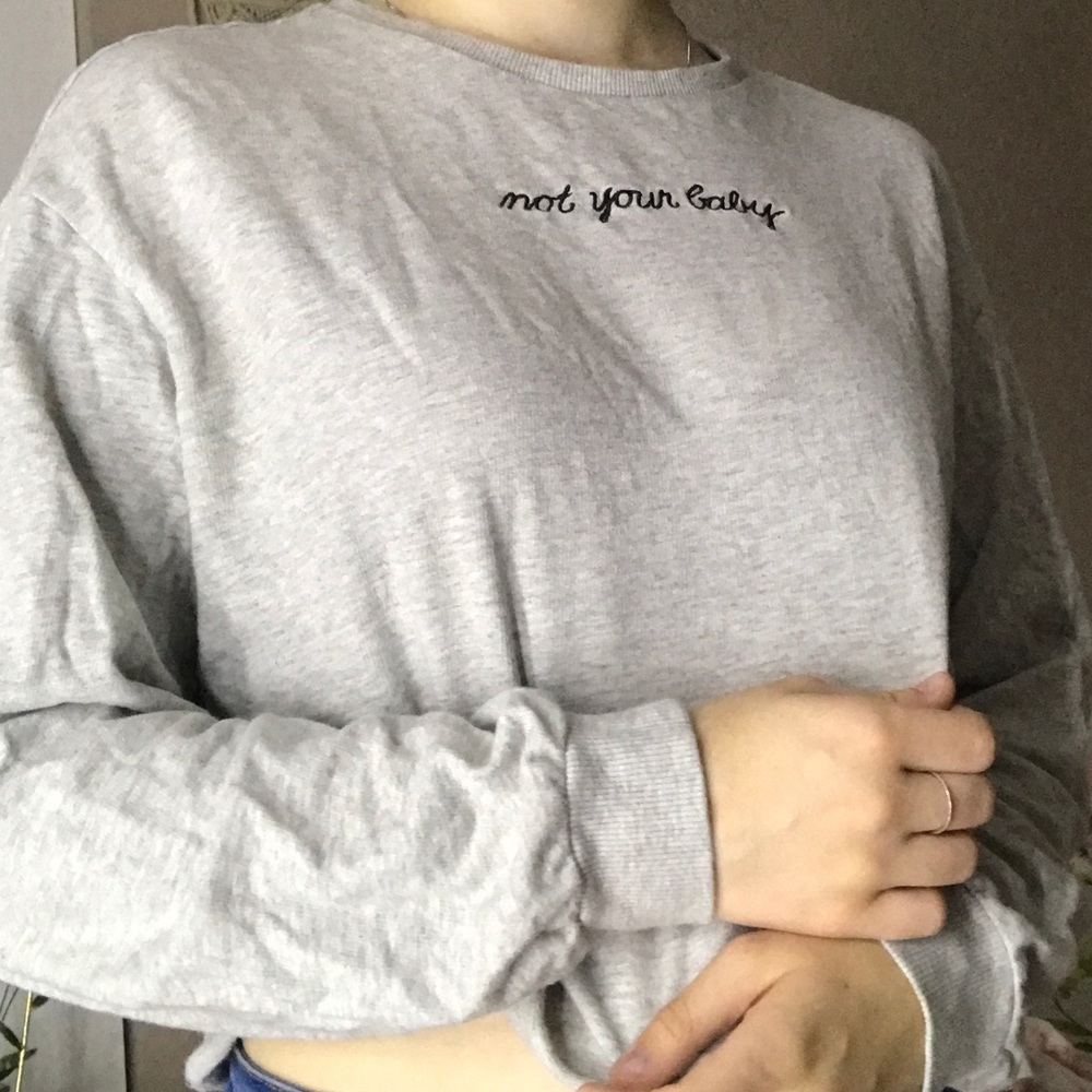 Not Your Baby Long Sleeved Croptop